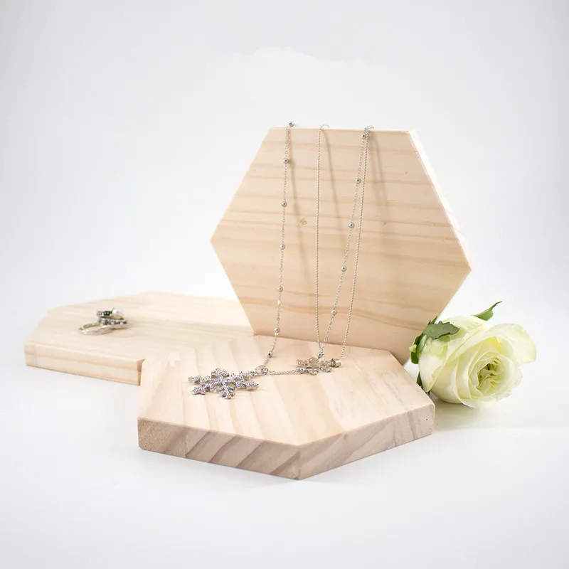 Деревянные ювелирные блоки кольцо браслеты подвеска лоток для демонстрации