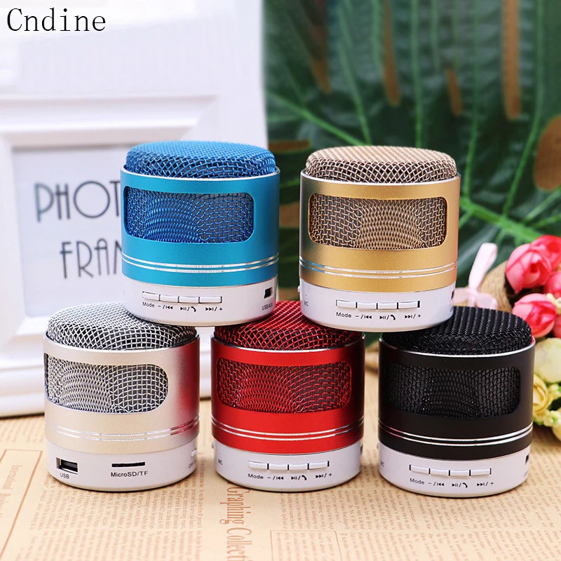 Mini Bluetooth Speaker Portable Wireless with Microphone Stereo Bass Column USB Loud Speakers for iPhone | Электроника