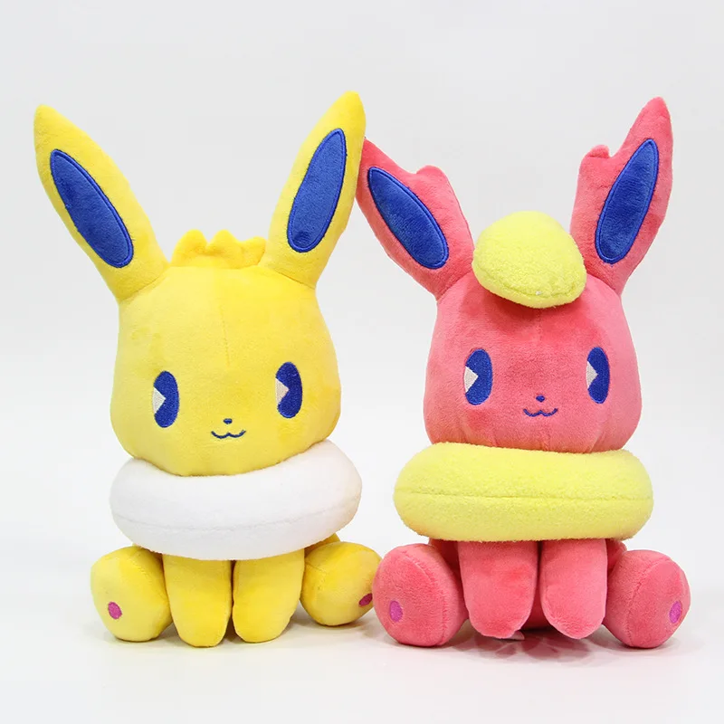 Лето Soda карманные животные Пикачу Eevee Семья плюшевые куклы Sylveon Aquali Espeon Jolteon Vaporeon игрушка детский подарок SA1944