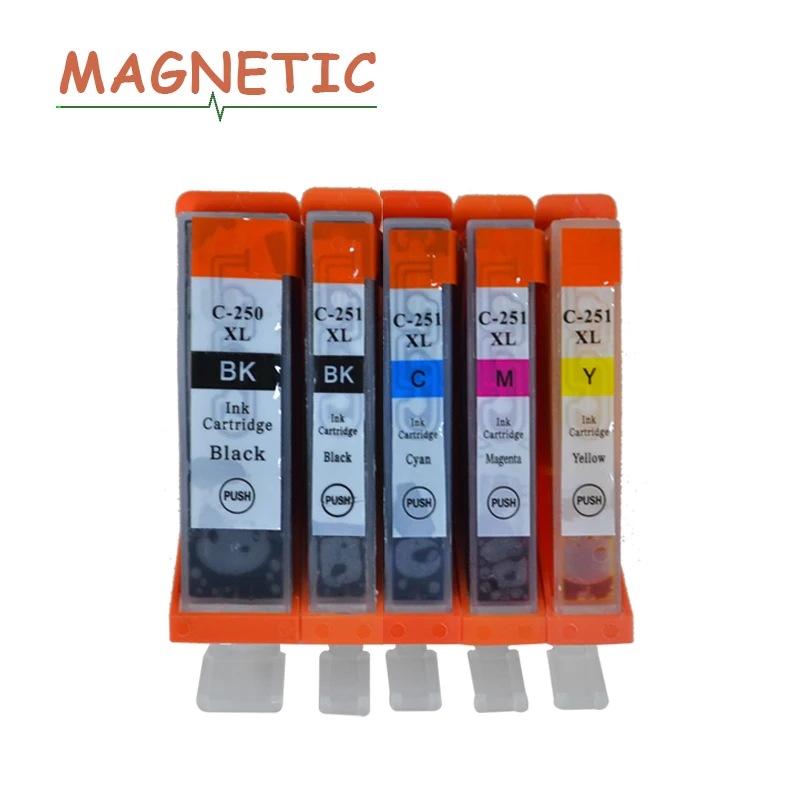 5 шт. PGI250 PGI 250 чернильный картридж для CANON IP7220 MG5420 MG5422 MX722 MX922 MG5520 MG6420 MG5522 MG6620 IX6820 pgi