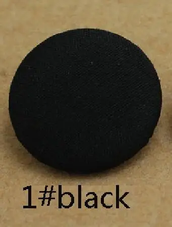 1 black 10/11. 5/12. 5/15/18/20/23/30/39 мм пуговицы со стойками, обшитая тканью для одежды Подарочная коробка ручной работы для скрапбукинга "сделай сам" пользу для шитья - Цвет: 1 black