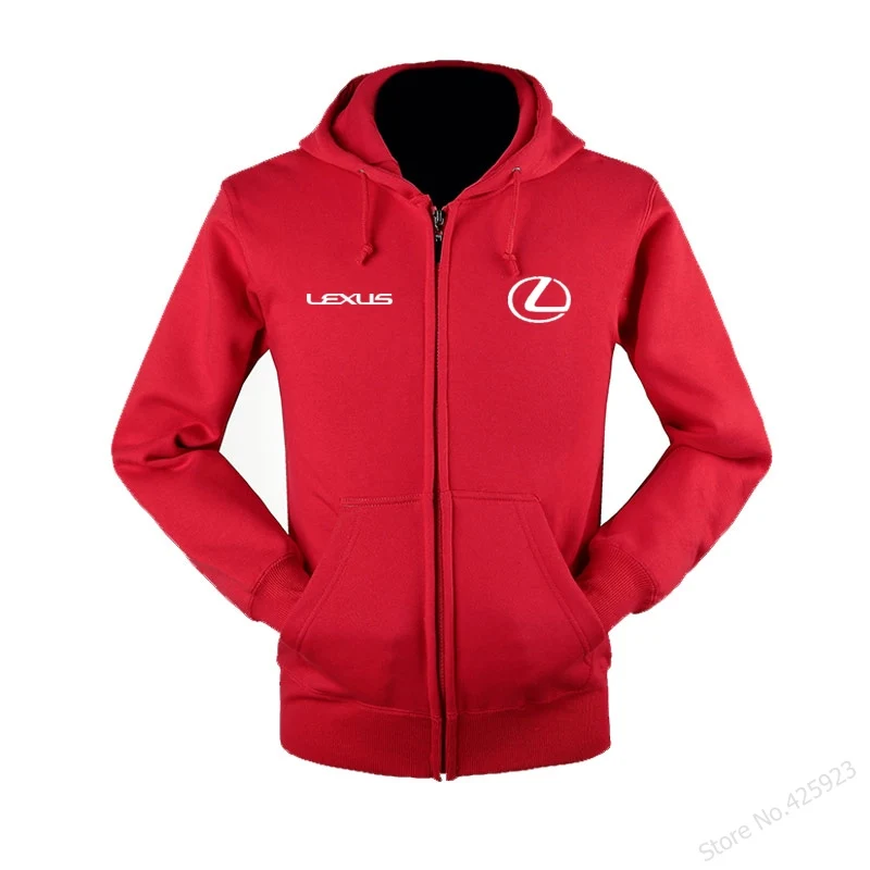 Новая мужская Толстовка для Lexus, осенняя зимняя повседневная однотонная куртка на молнии