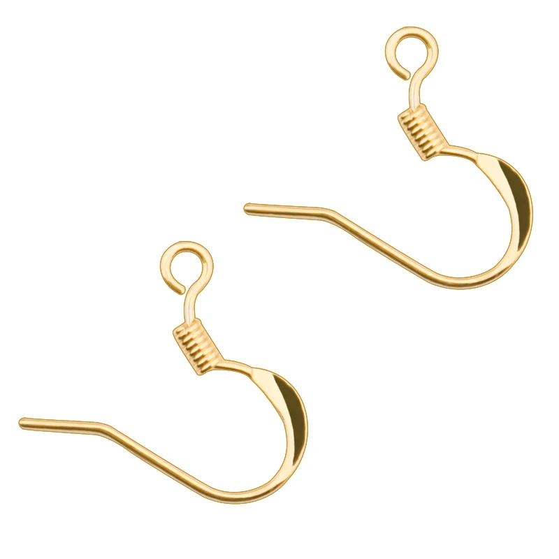 50pcs New Arrival Spring Ear hook (KEEP COLOR Rose Gold/Rhodium Silver Open circle Earring Part Round Line Diy Jewelry Marking