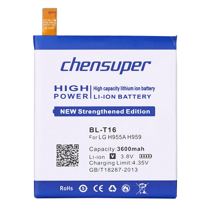 100% оригинал chensuper 3600mAh BL-T16 батарея для LG G Flex 2 Vu 4 Vu4 LS996 H955A H950 H955 H959 US995 + в наличии |
