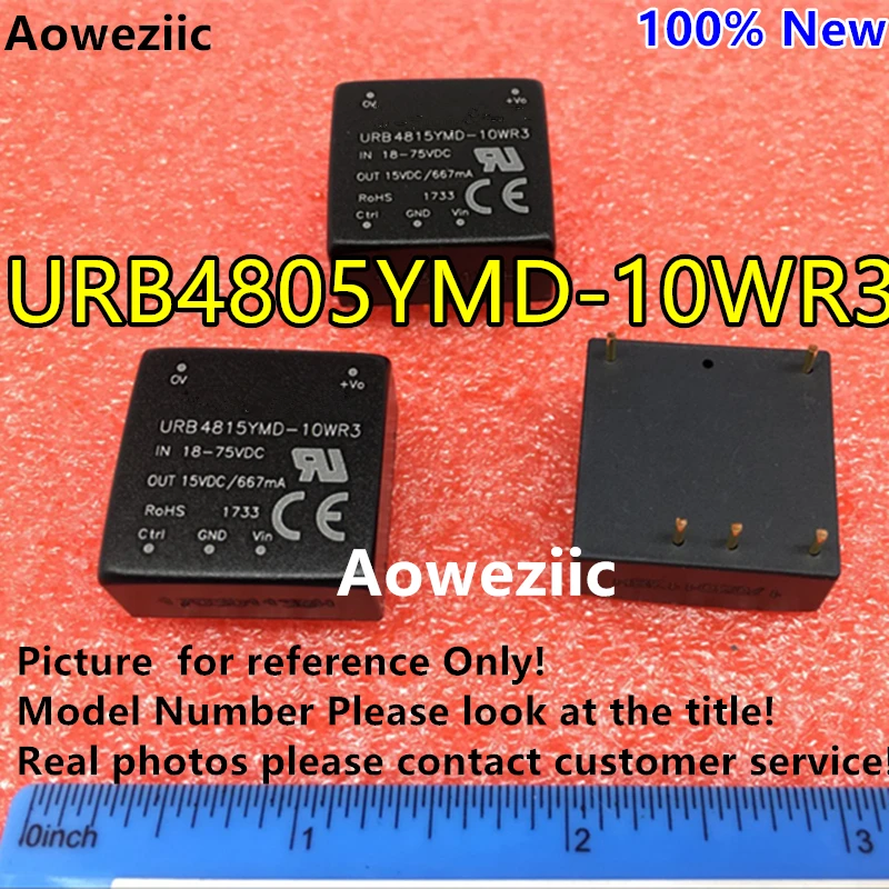 

Aoweziic URB4805YMD-10WR3 URB4805YMD-10W URB4805 New Original DIP Input: 18-75V Output: 5V 2A DC-DC 1.5KV Voltage Isolate