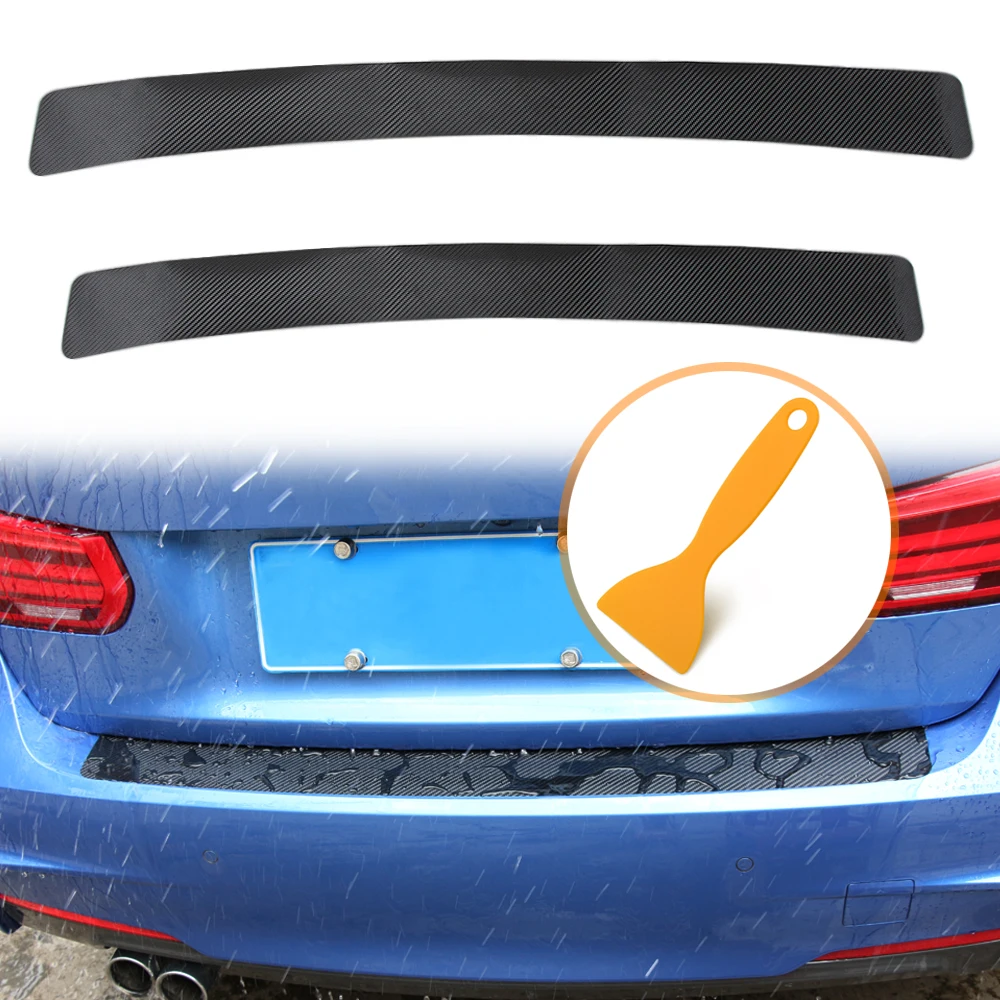 Универсальная наклейка на задний бампер автомобиля из углеродного волокна для BMW