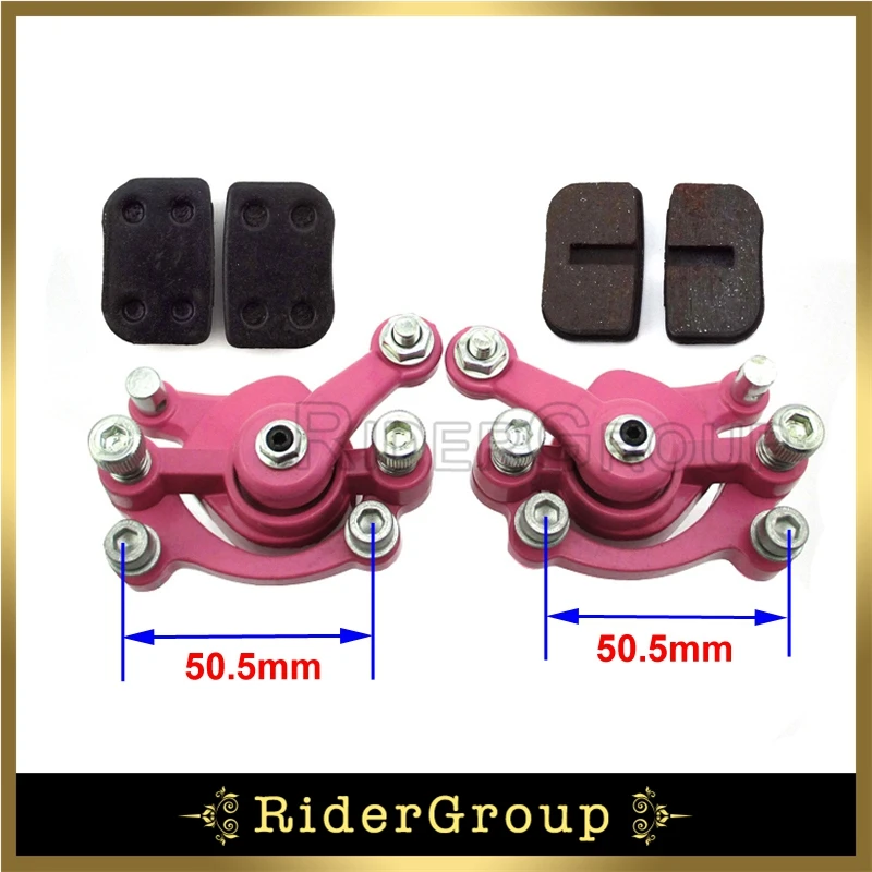 Розовый передний и задний дисковый тормозной суппорт для 2 тактного 47cc 49cc