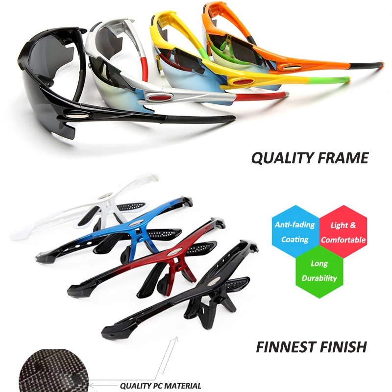 Мужские и женские солнцезащитные очки для езды на велосипеде ветрозащитные UV400