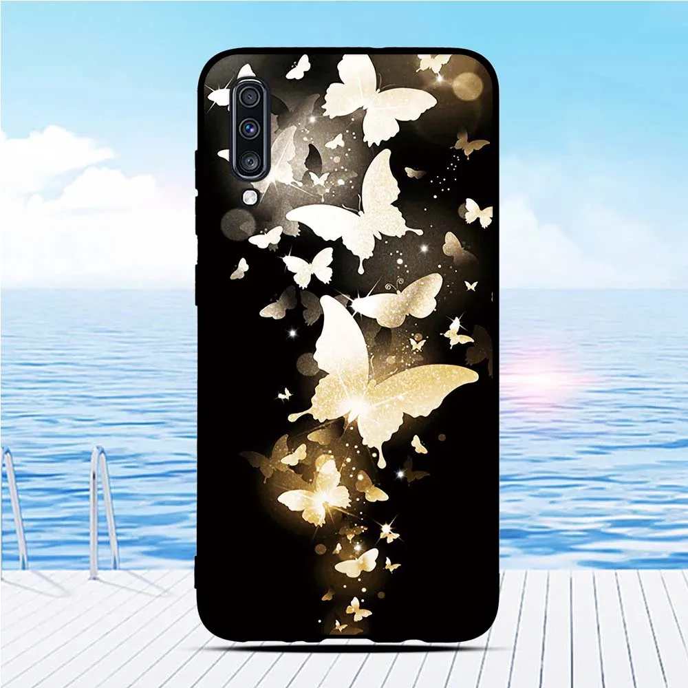 Чехол для Samsung Galaxy A70 чехол телефона из ТПУ A705 силиконовый узор чехол-бампер |