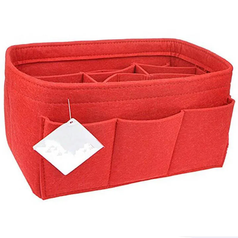 Войлочная сумка для макияжа органайзер вставная многофункциональная женская