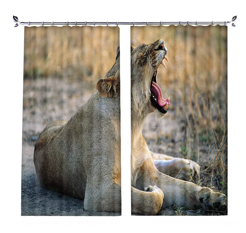 

Curtains for kids Lovely dog Luxury Blackout 3D Window Curtain Living Room Bedroom Cortina Drapes Rideaux Customized pillowcase