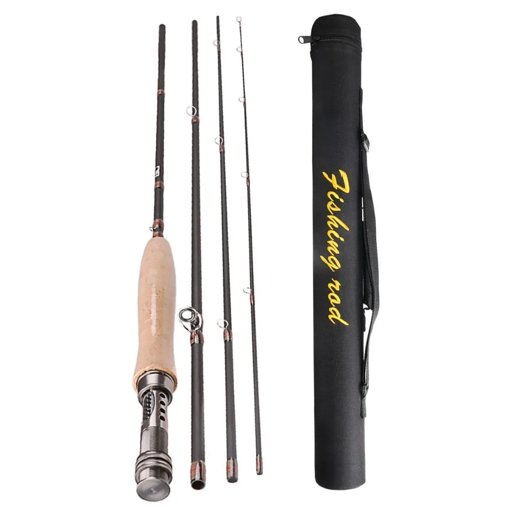 

Fly Fishing Rod 2.4m 2.7m Ultra Light Medium Fast Fishing Rod Cork Handle Stainless Steel Guide Rings 4 SEC Fishing Rod Carbon