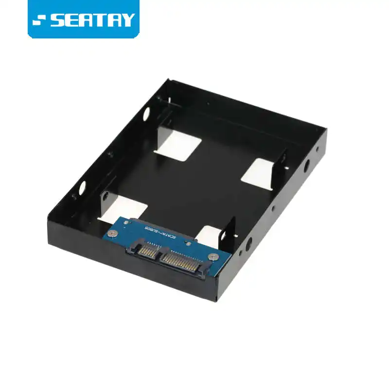 2.5 SATA HDD drive to 3.5 SATA hard disk bracket/ hard drive converter SSD adapter dissipation holes for desktop HDD converter sata 1 to 5 ports hub pm router sata port multiplier riser card splitter storage hard disk adapter converter
