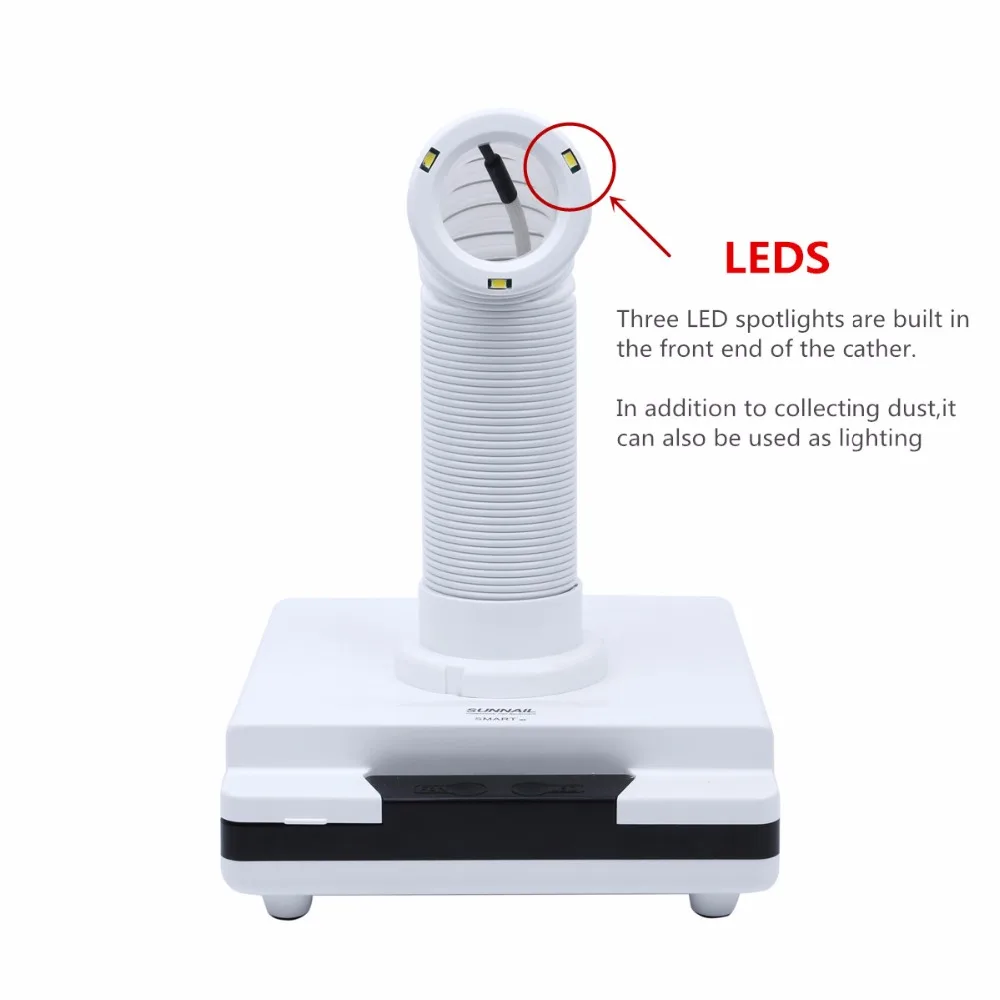 Пылесос маникюрный мощный со светодиодной подсветкой 60 Вт 3 шт. | Красота и