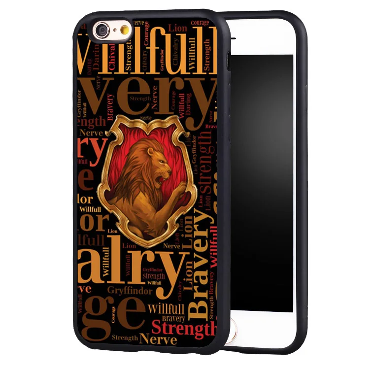 Мягкий резиновый чехол для телефона с флагом Гарри Поттера Гриффиндора iPhone 5 5C 5S SE