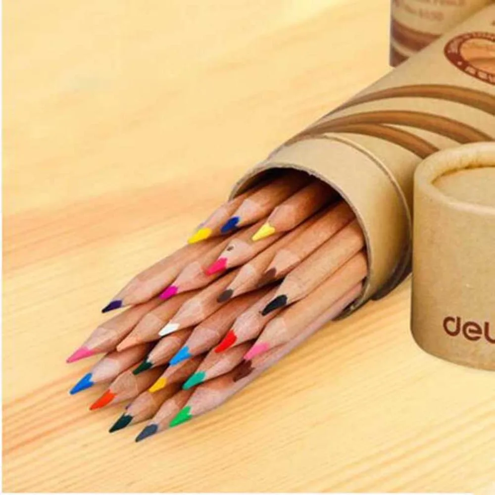 triangle rod color colorful pencil Art painting 12/18/24/36/48 lapis cor faber castell gorjuss girls pastel colour pencils |