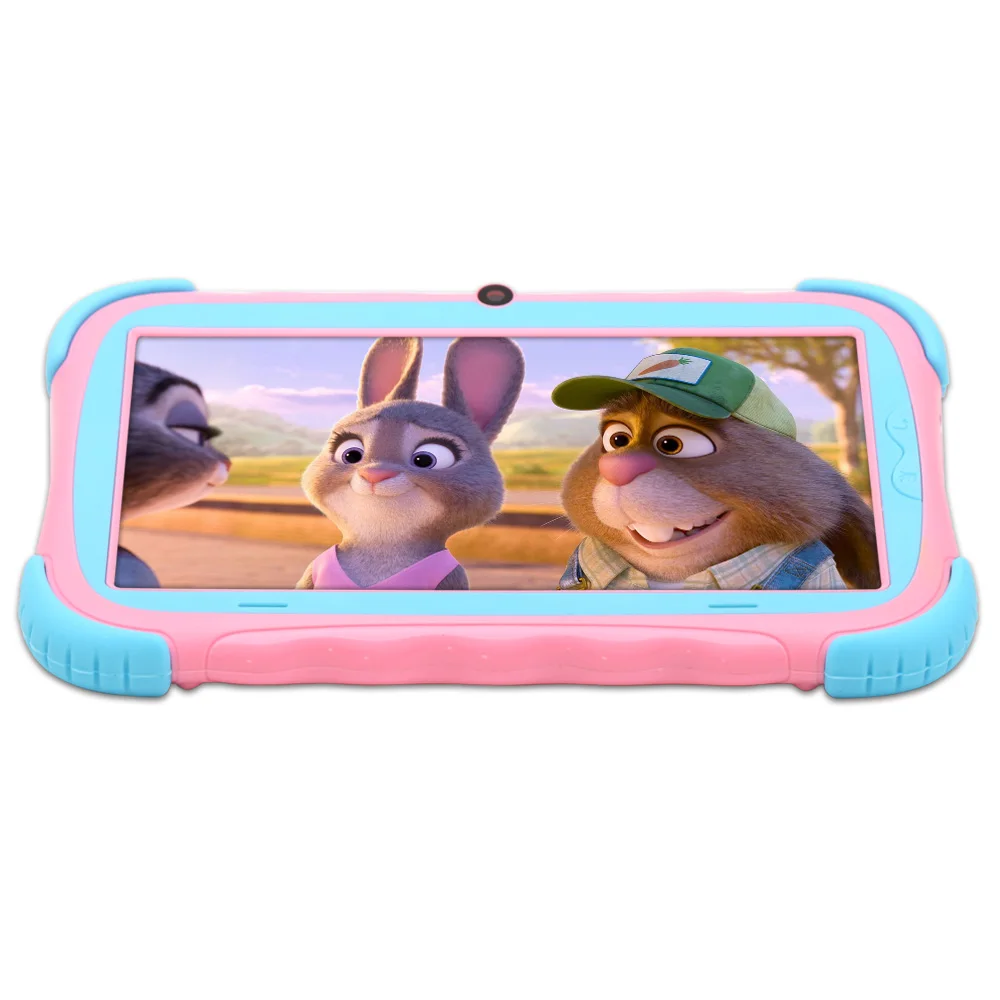 New iRULU Y5 7&quot Kids Tablet 1024*600 IPS Display Quad Core Android 7.1 OS 1G/16G Dual Camera 2800mAh Big Battery Babypad |