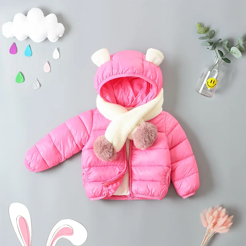Новинка 2018 года милая детская одежда с медведем Верхняя пальто парки плотная