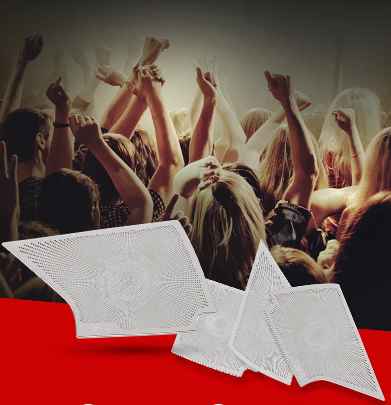 

Car styling for Audi A3 8V sedan 2014-2017 Stainless steel Sticker audio speaker sound cover decorating interior trim moldings