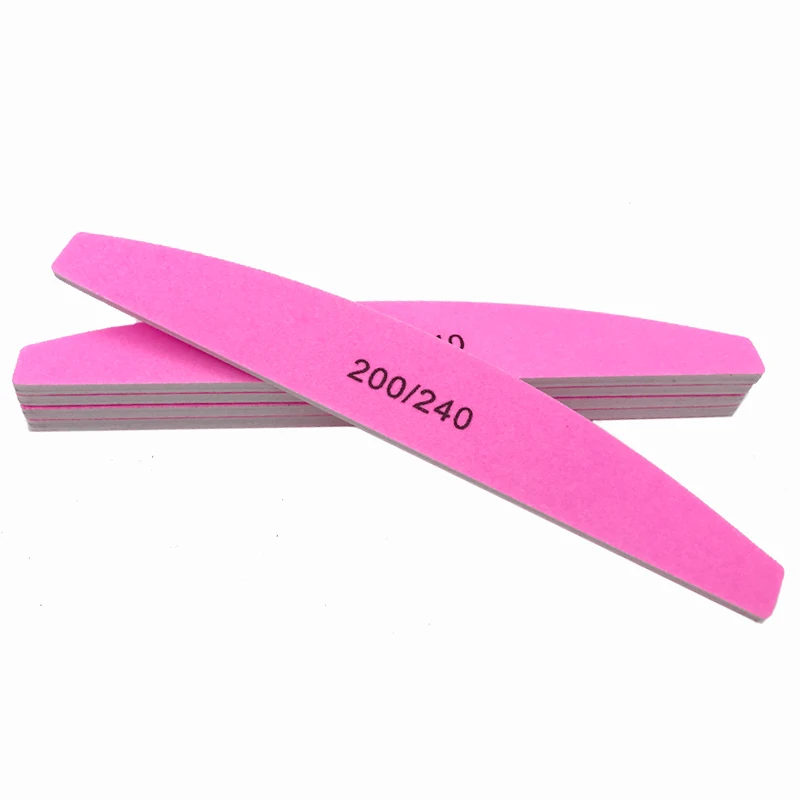 4 шт пилочки для ногтей Лайм a ongle Professional 200/240 зернистость шлифовальный блок розовый зеленый синий роза Маникюр Полировка лак лодка файл