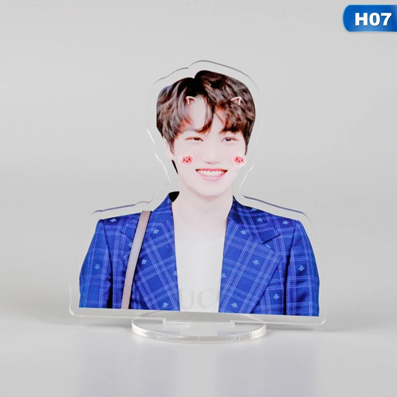 Kpop EXO Members Kawaii стоящая фигурка, кукла, акриловая, стоячая, декор стола, Канцелярский набор - Цвет: 7