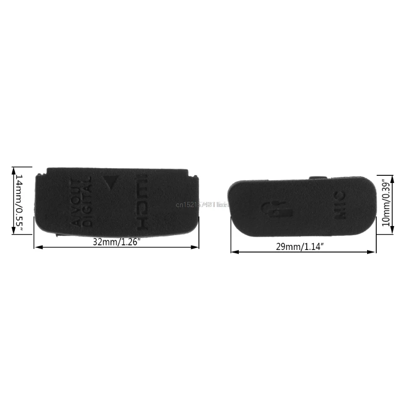 Interface USB AV OUT HDMI-compatible MIC Rubber Door Bottom Cover For Canon 600D Camera | Электроника