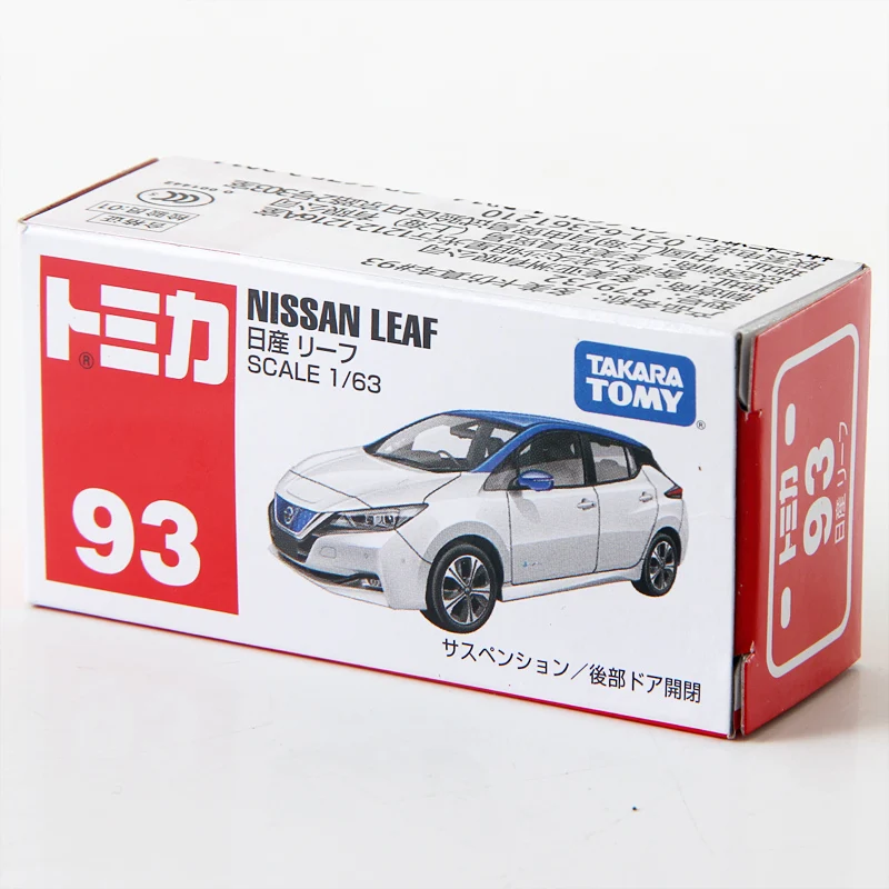 Takara Tomy Tomica 1/63 Nissan Leaf металлическая литая модель игрушечный автомобиль Новый в