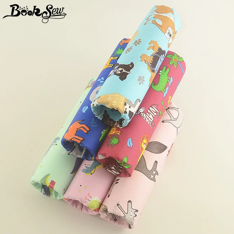 Booksew лоскутное шитье материал тканевый измеритель ткани 6 шт. 40x50 см DIY Скрапбукинг Tissu Coton хлопок саржа животных ткань