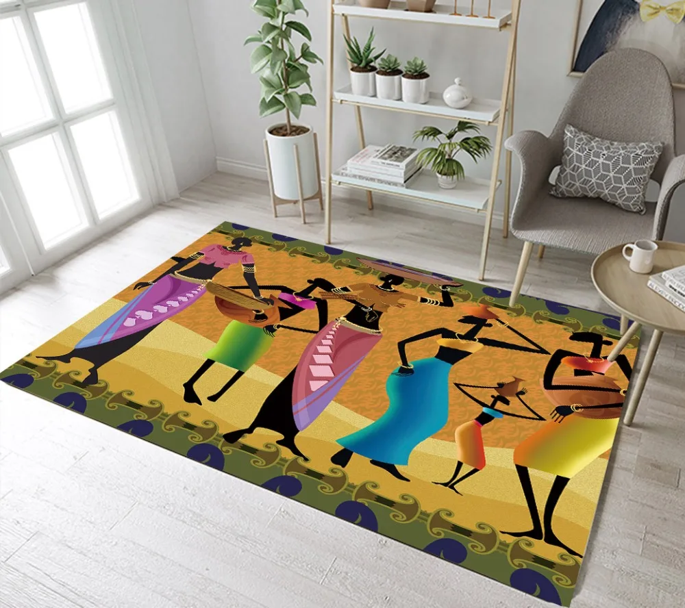 Анти скользящий Африканский ковер LB для спальни ванной кухни|Коврики ванной| |