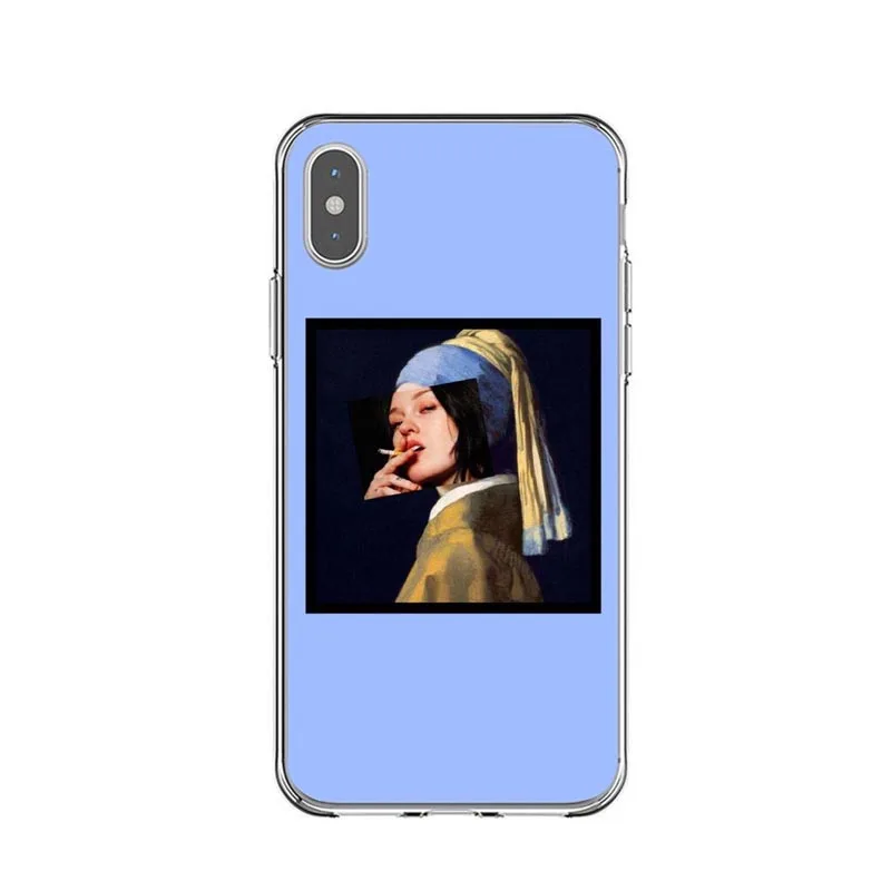 Забавный художественный большой эстетический чехол для iPhone X 5 5S SE 6 6splus 7 8 Plus XR XS