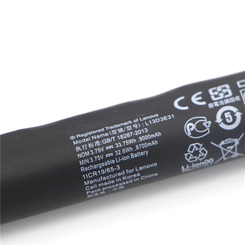 Бесплатная доставка 3 75 V 9000mah Новый оригинальный аккумулятор для ноутбука Lenovo YOGA