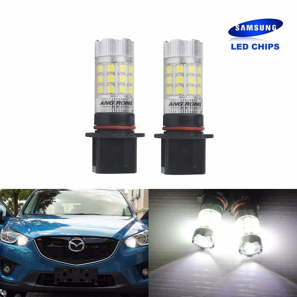 ANGRONG 2x высокого качества P13W PSX26W SAMSUNG 30 Вт Светодиодный Противотуманные огни дневного света лампы для peugeot 508 белый(CA268x2