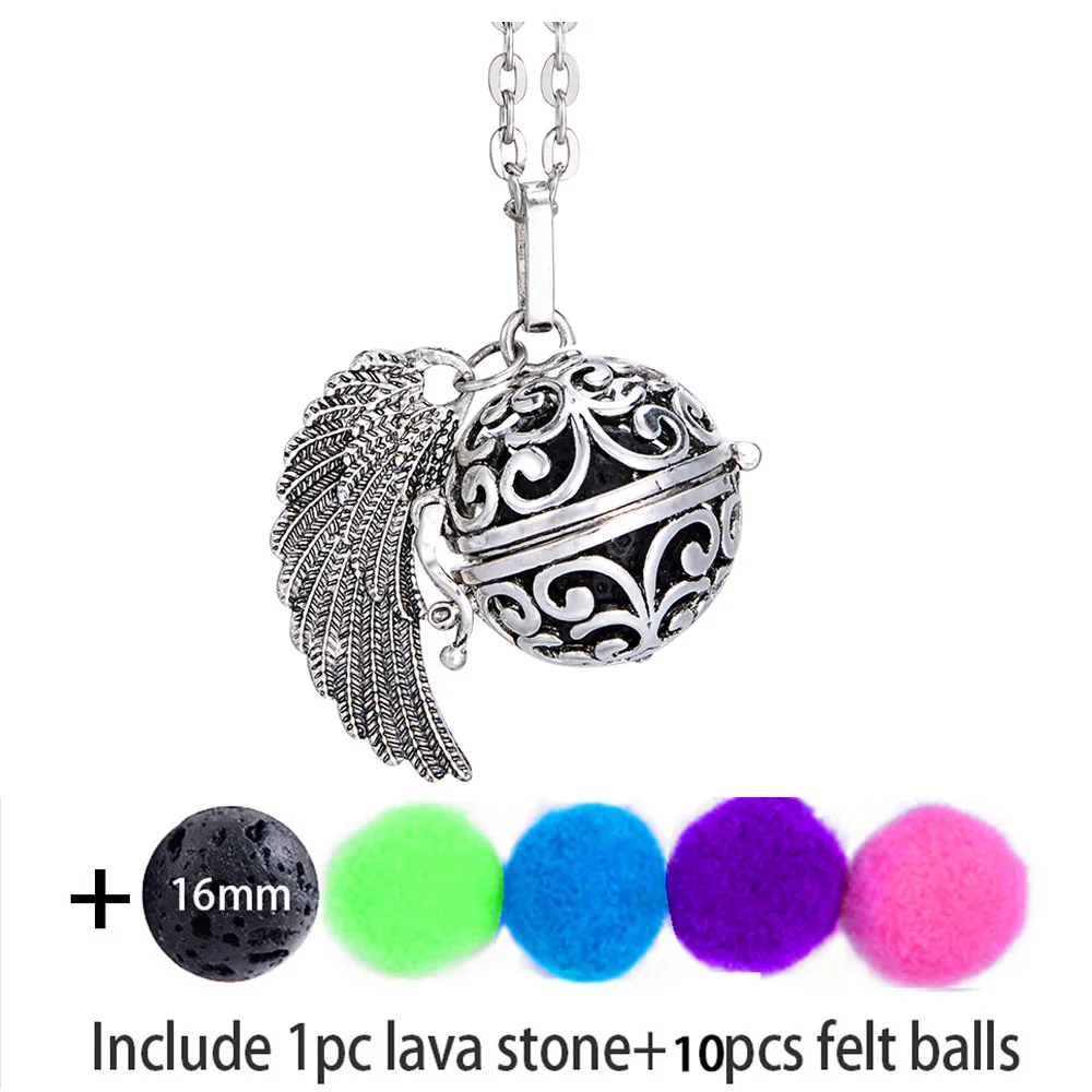 Ожерелье с диффузором для ароматерапии ожерелье из искусственной кожи фетровой