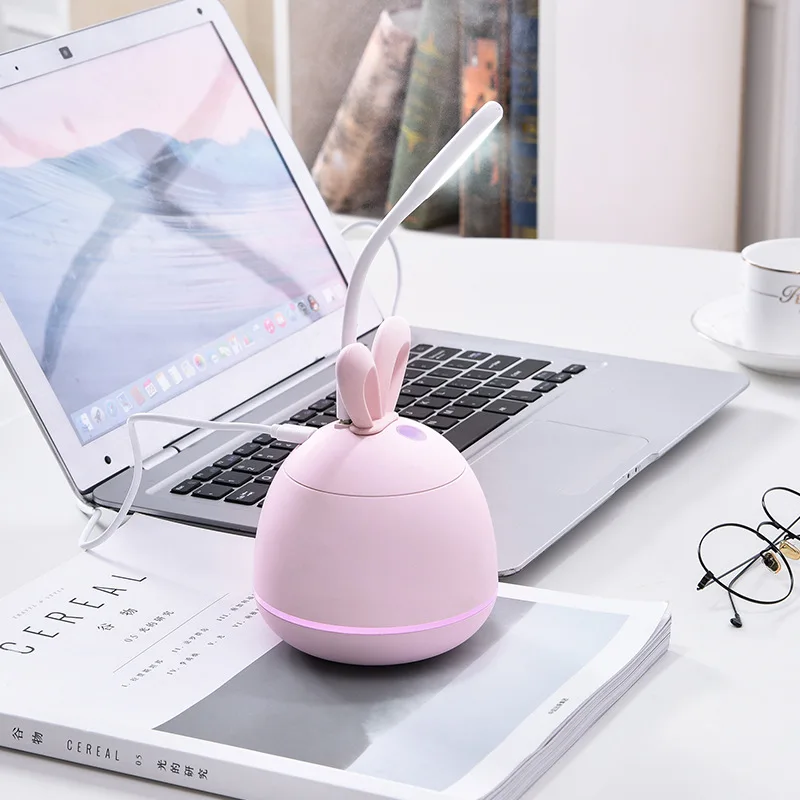 KAIPUTE 3 в 1 200 мл USB кролик увлажнитель воздуха ультразвуковой холодный туман