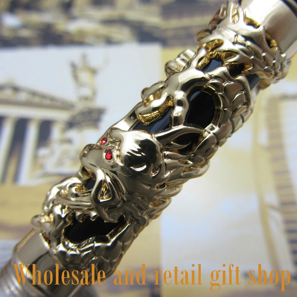 Jinhao дракон феникс тяжелый Золотой Китайский классический удачи клип роликовая