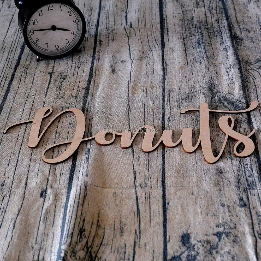 Необработанный деревянный знак с именем Свадебный подвесной декор для вечеринки