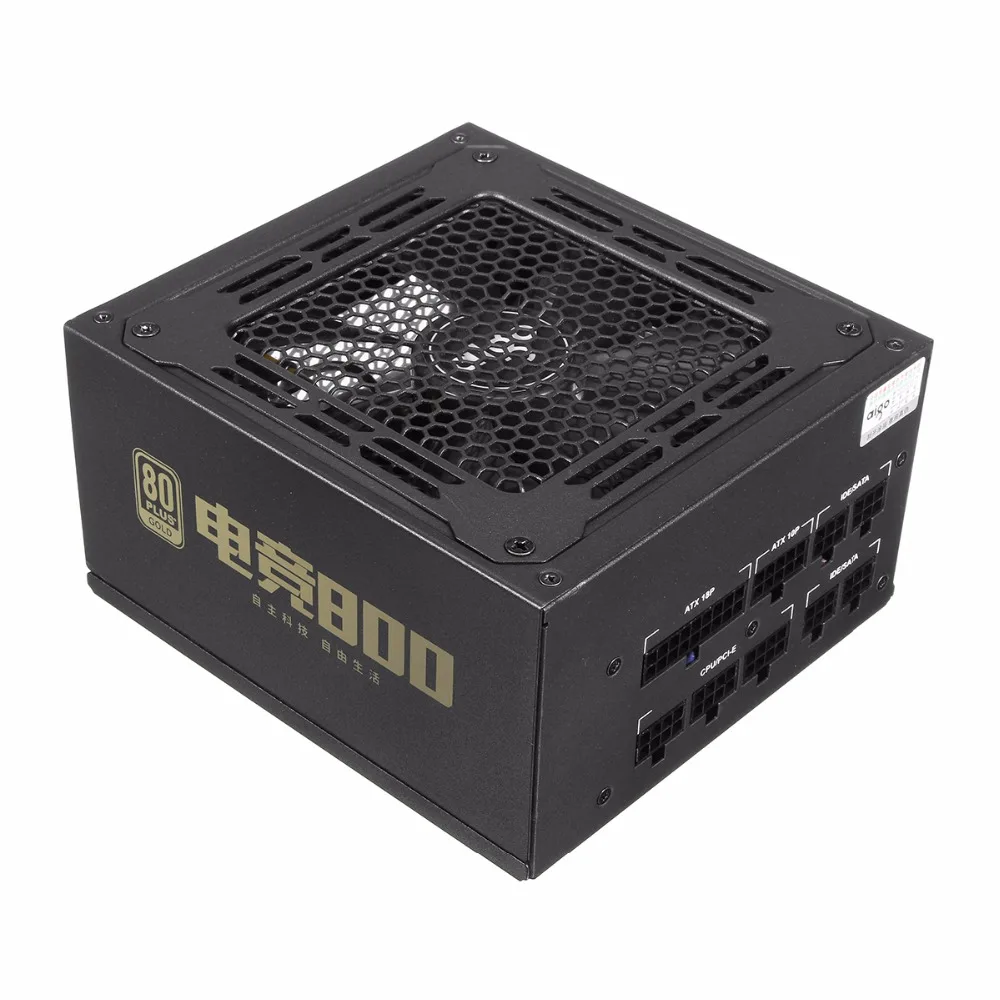 800 W 80 plus полностью ATX PC компьютерный блок питания с бесшумный охлаждающий