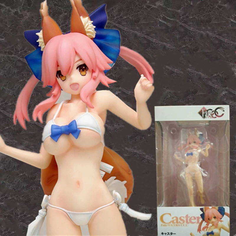 16 см аниме волна Fate Экстра тамамо No Mae Caster купальники Фигурки ПВХ сексуальные
