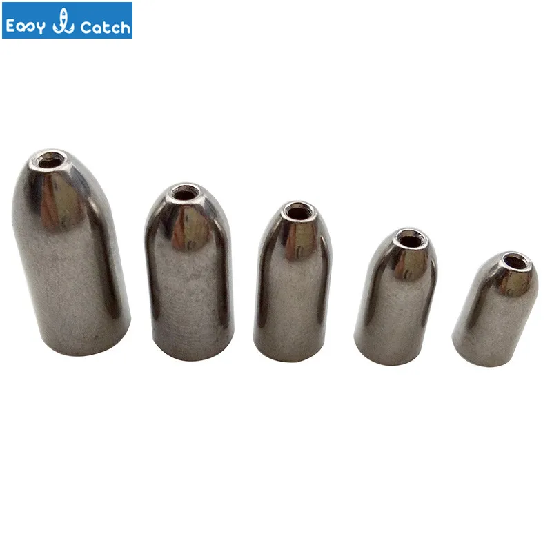 Легкая ловля 5 шт. 100% вольфрамовые пули рыболовные грузилы для техасской