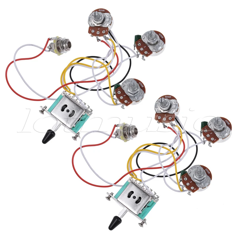 Жгут проводов для электрогитары комплект проводки 5 ходовой переключатель 250K 2T1V