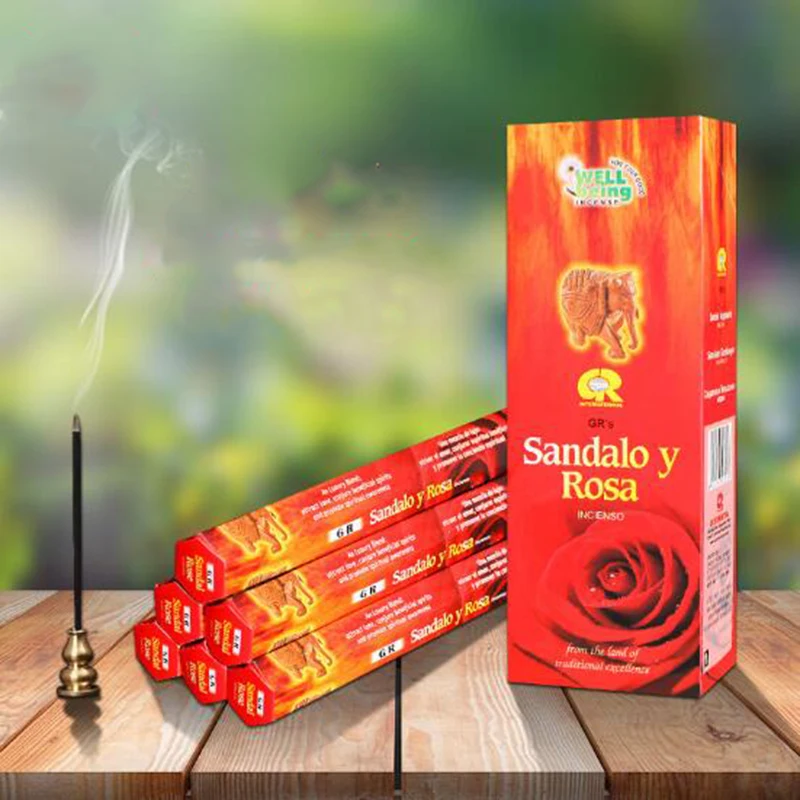 

India Aroma Incense Yoga Incense Stick Incense Air Freshener Aromatherapy Sleep Health Big Box Include 6small Boxes