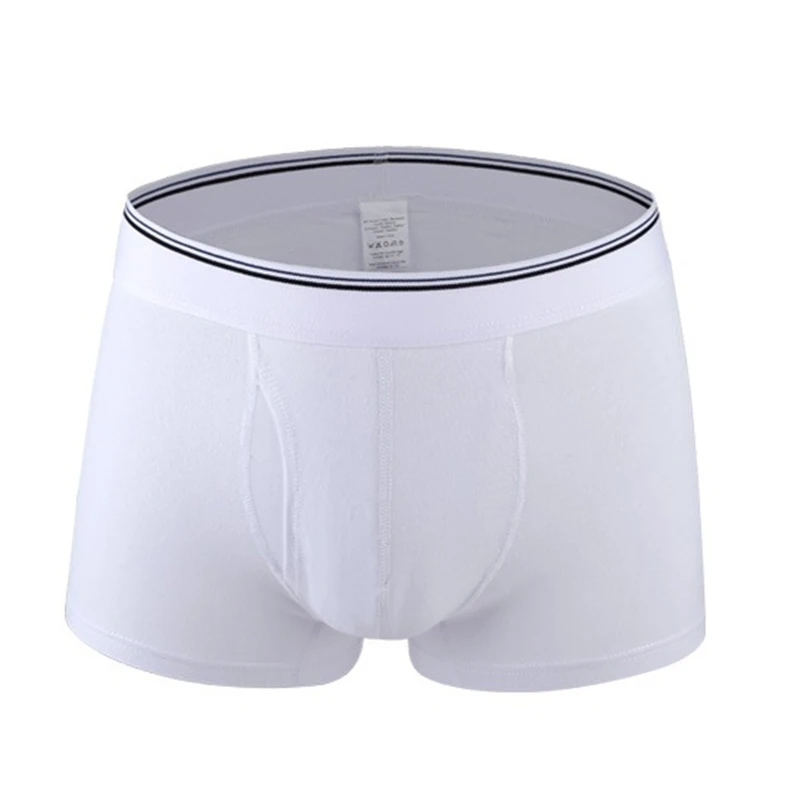 NORMEN (3 Pcs/Lots) Men's Solid Boxers 95% Cotton Comfortable Casual Trunks Breathable Sexy Underwear Man Gay Underwears | Мужская