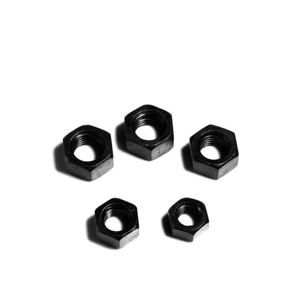 Шестигранные шестигранные гайки Метрическая резьба 8 класс черная Шестигранная