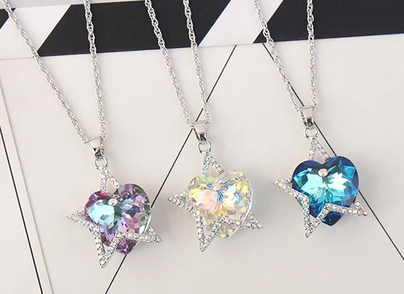 SPCLUB кристаллами от Сваровски модное ожерелье ювелирные изделия для женщин Кулон