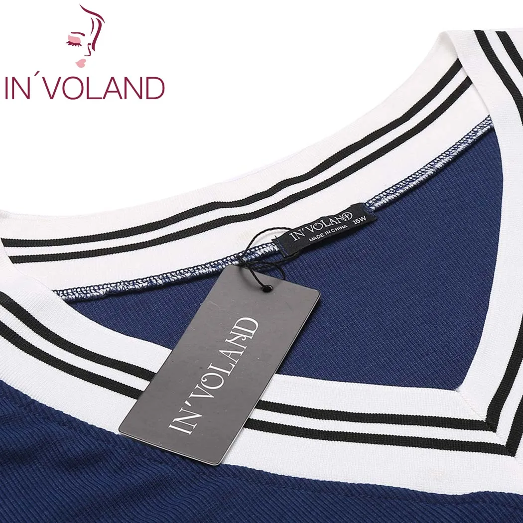 Женское платье свитер IN'VOLAND Осеннее трикотажное карандаш с длинным рукавом и