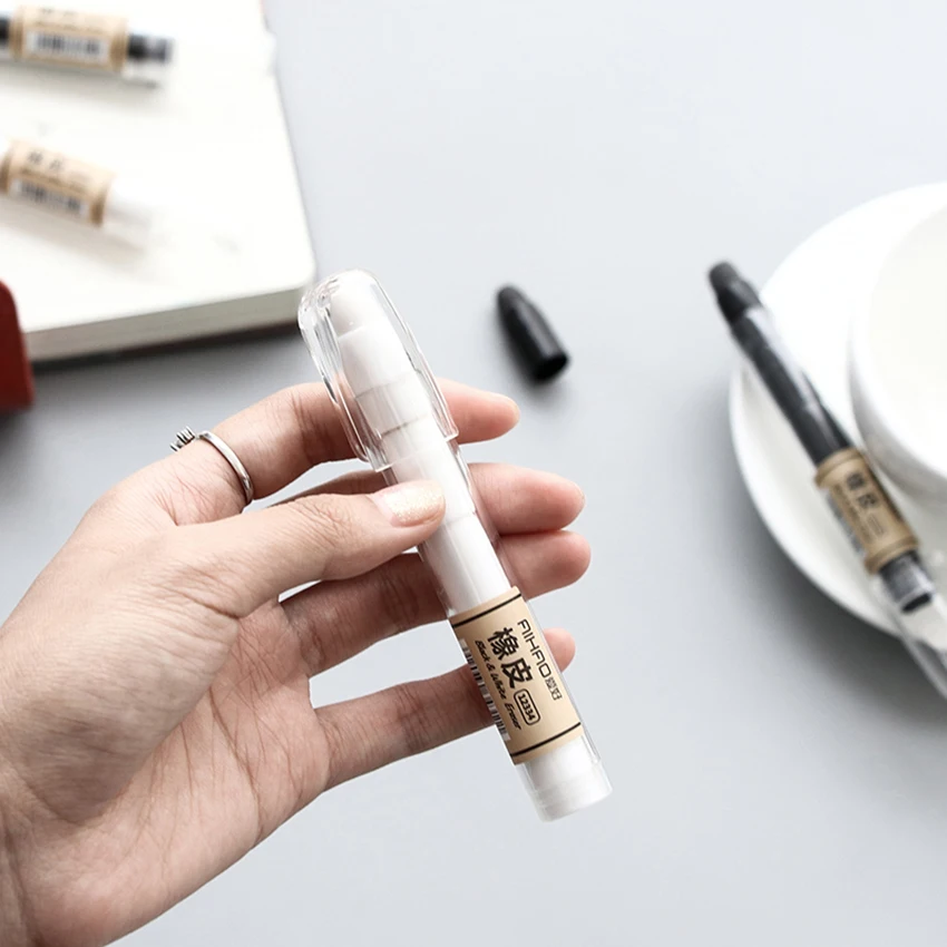 1 шт. Простые короткие Стиль ластик в форме ручки Ластик стирательная резинка