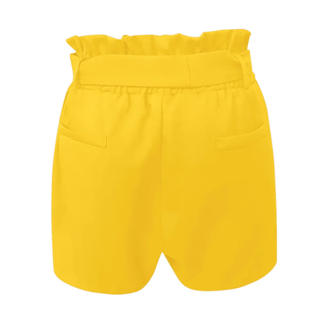 Новые женские модные шорты сексуальные выдалбливают бант-узел летние женский костюм с шортами pantalones cortos de mujer
