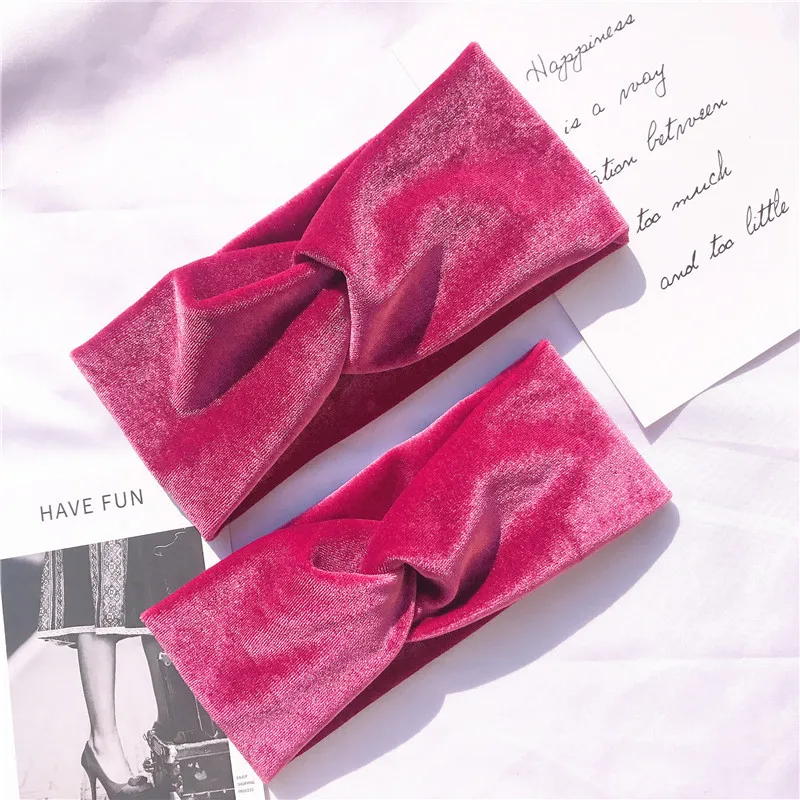 

2PCS/Set 2pcs Mom And Baby Headbands Rabbit Ears Elastic Hair Bands Bow Print Hairbands Parent-child Hair Accessories Kids Gifts