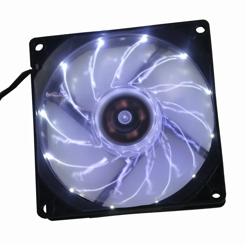 10 шт. Gdstime 12 в 90 мм белый 15 LED PC CPU охлаждающий вентилятор для компьютера|case cooler|fan