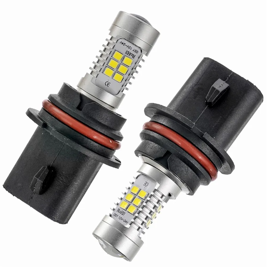 1 пара белый высокой мощности 9004 HB1 21-SMD 2538 чипы светодиодный Авто Противотуманные фары фара лампа DC12V